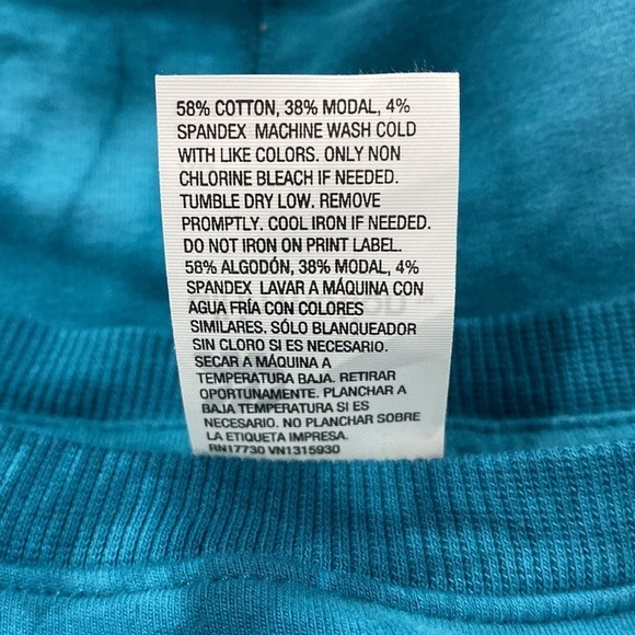 All In Motion Women's Teal French Terry Crewneck Sweatshirt Size XS - Picture 6 of 8